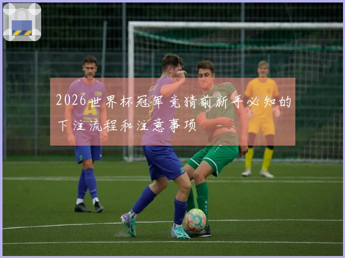 2026世界杯冠军竞猜前新手必知的下注流程和注意事项